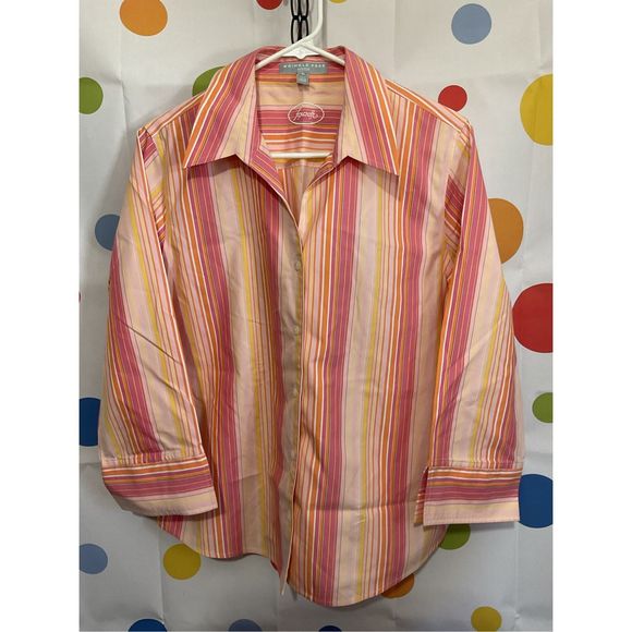 NEW Foxcroft Wrinkle Free Shirt Size 10 💕🌿 - Picture 6 of 11